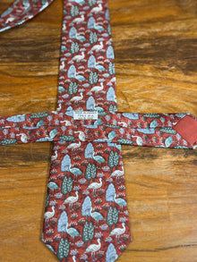 Corbata Hermés burdeos