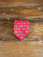 Corbata Hermés roja