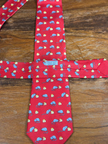 Corbata Hermés roja