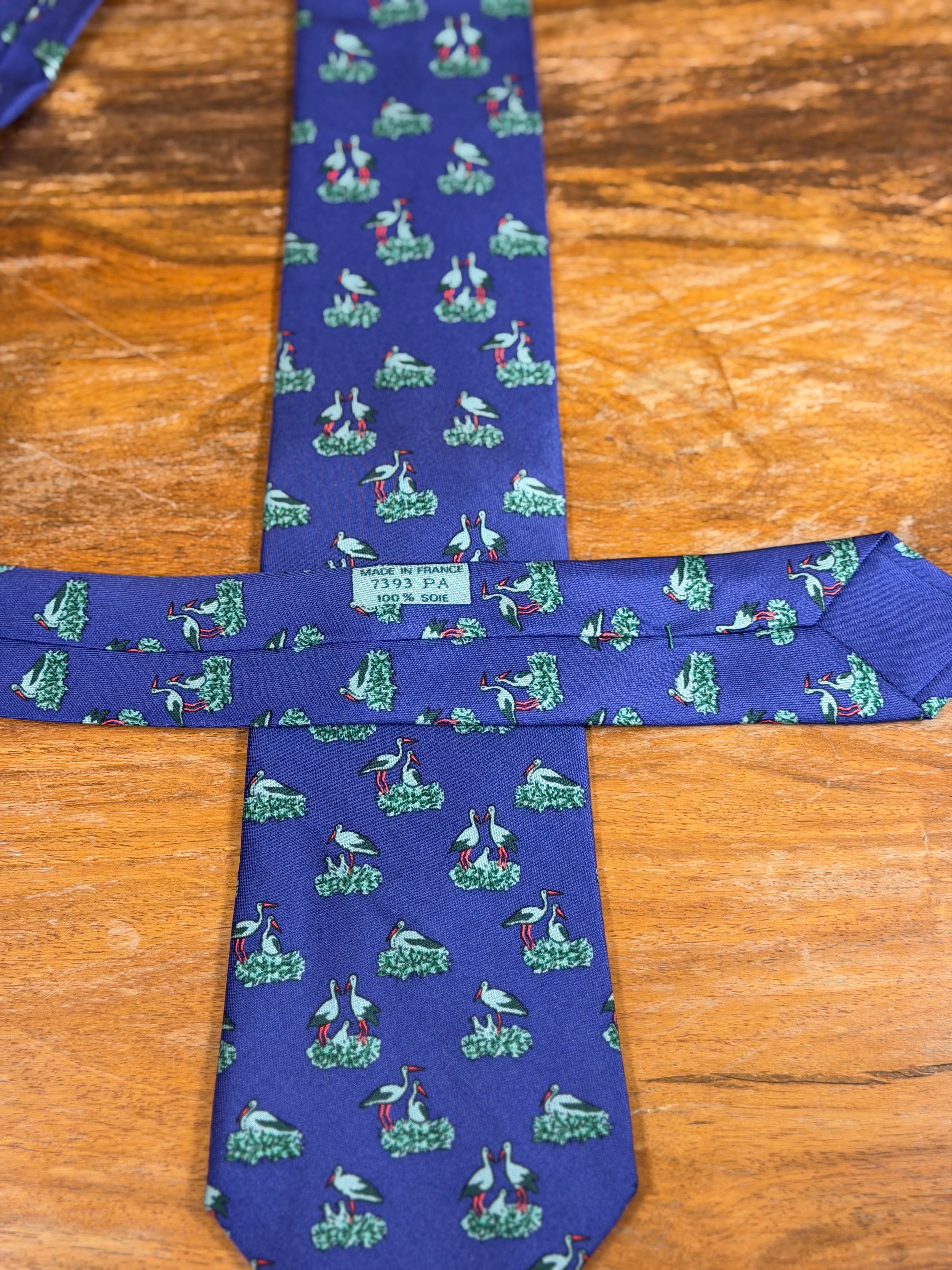 Corbata Hermés azul