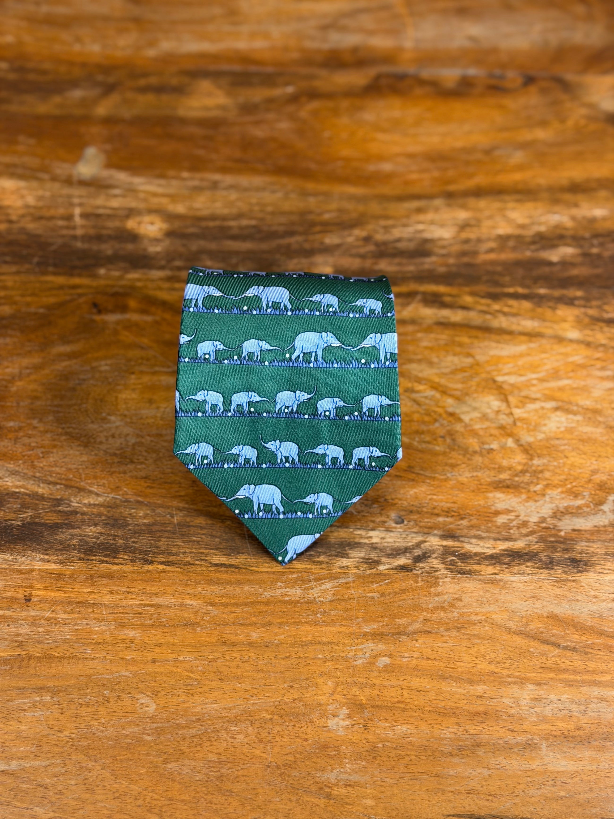 Corbata Hermés verde