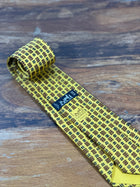 Corbata Hermés amarilla