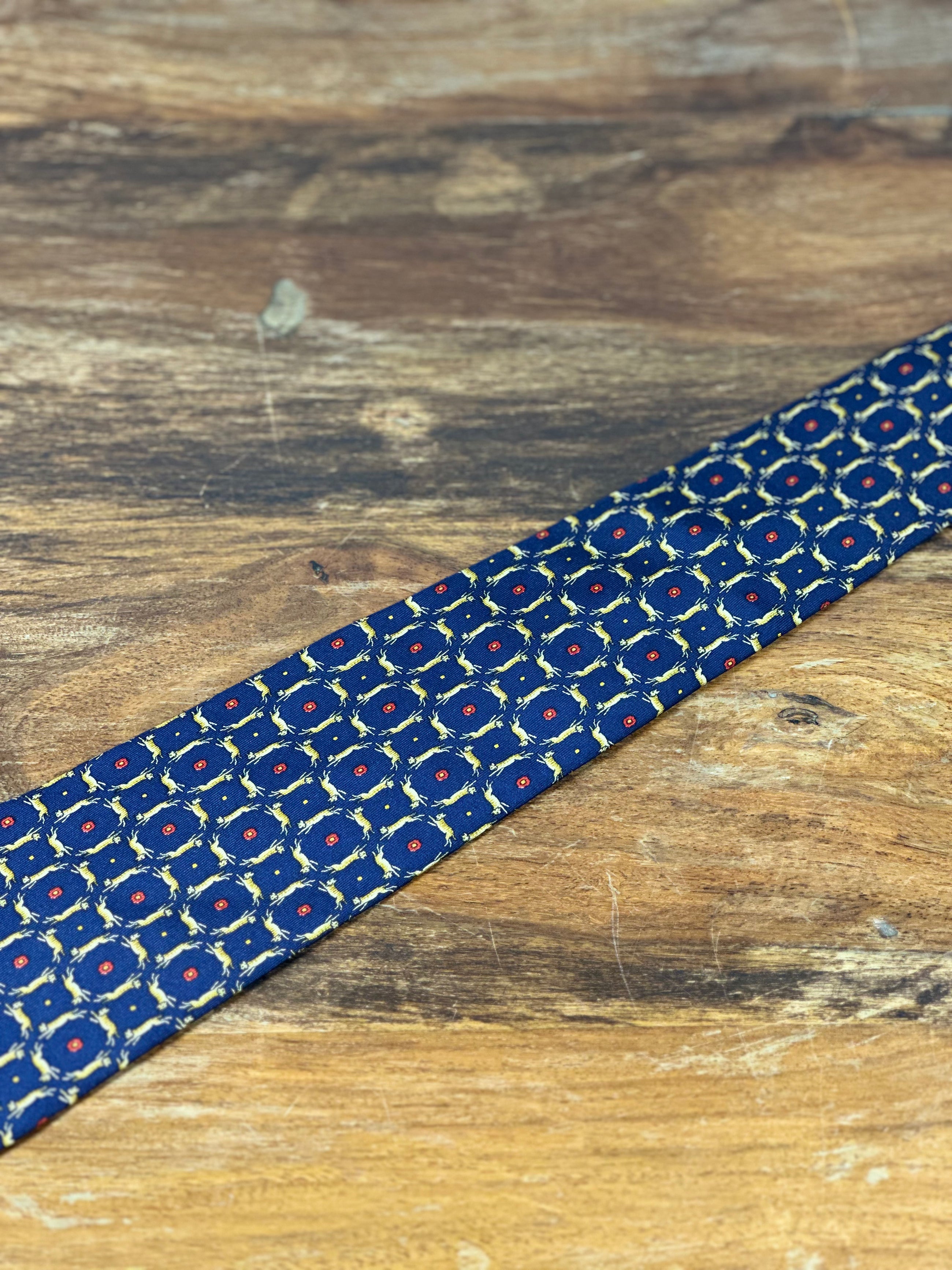 Corbata Salvatore Ferragamo azul