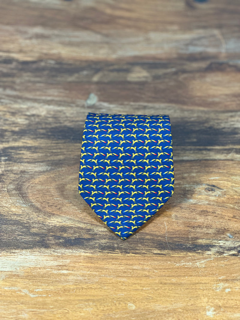Corbata Salvatore Ferragamo azul
