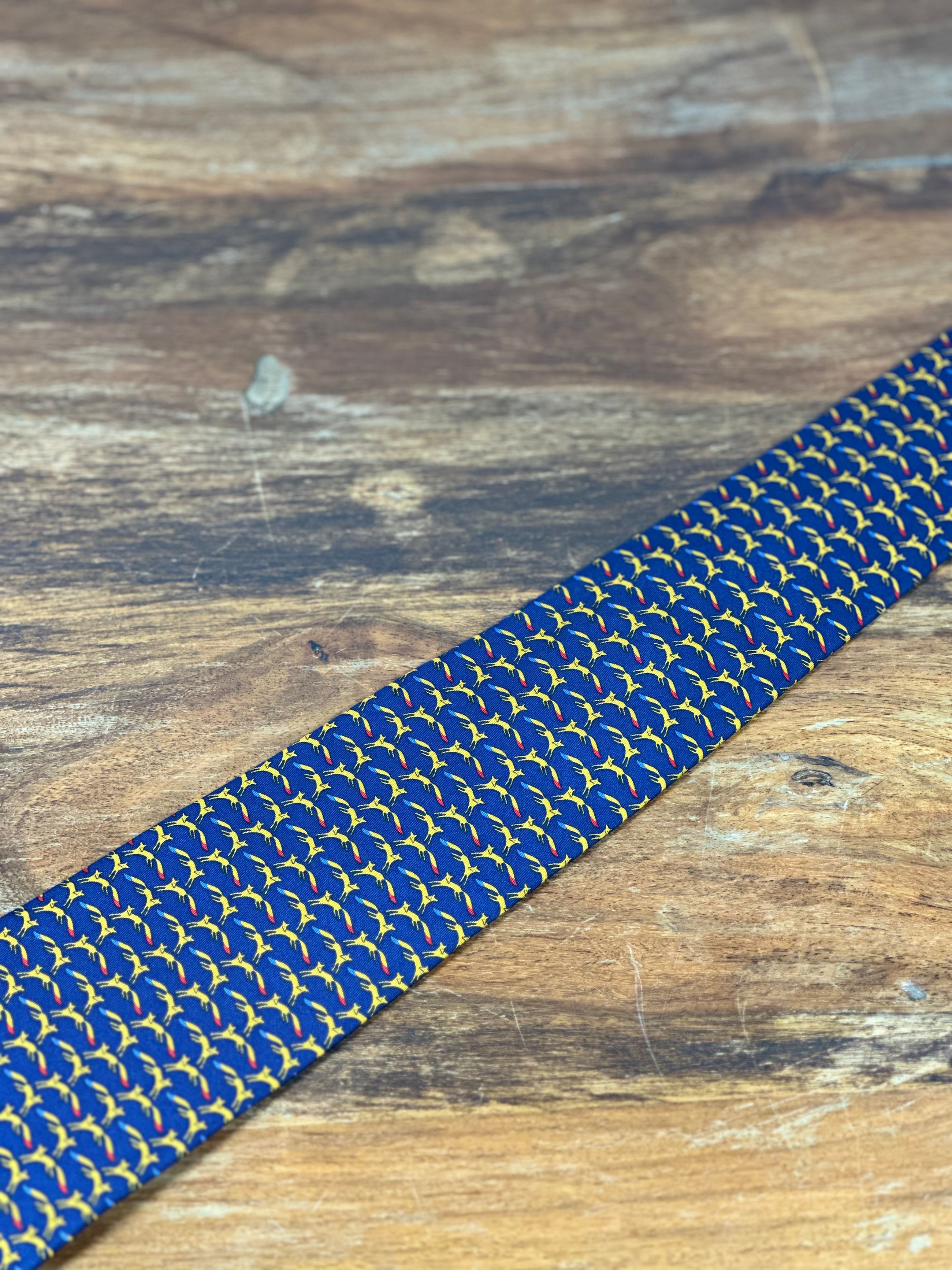 Corbata Salvatore Ferragamo azul