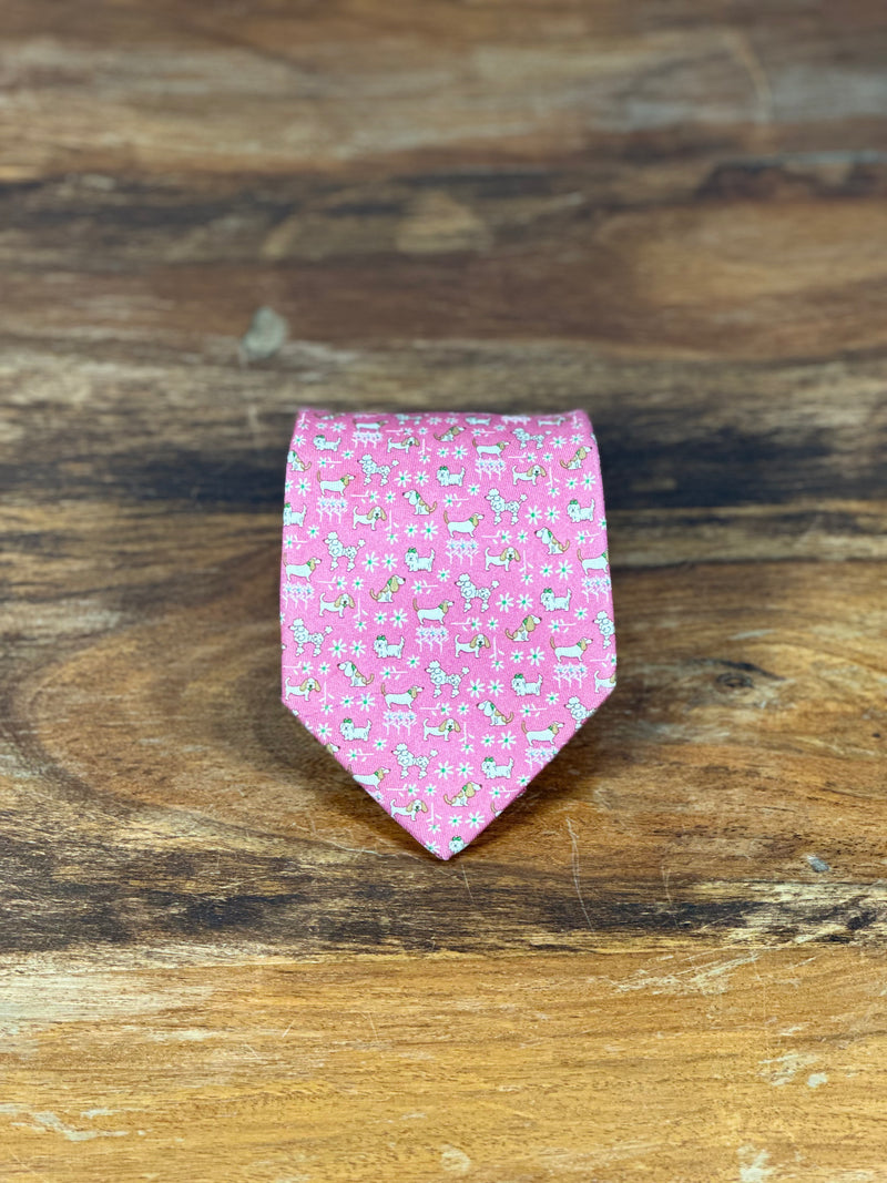 Corbata Salvatore Ferragamo rosa