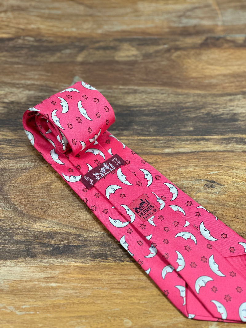 Corbata Hermés roja