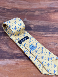 Corbata Hermés amarilla