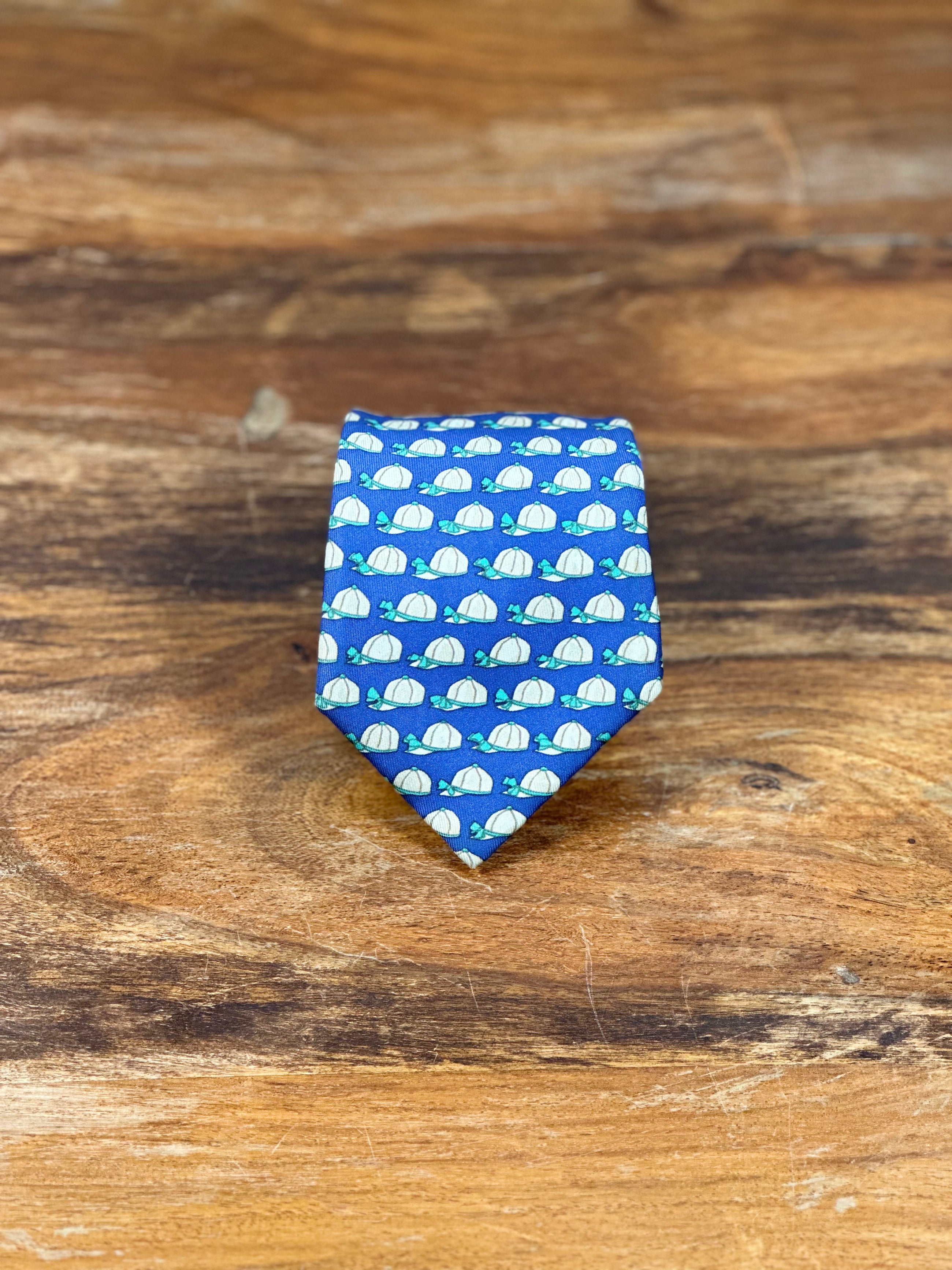 Corbata Hermés azul