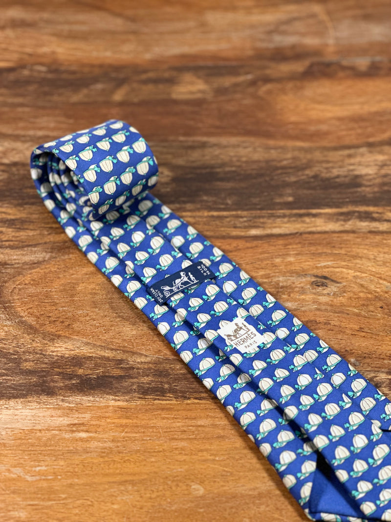 Corbata Hermés azul