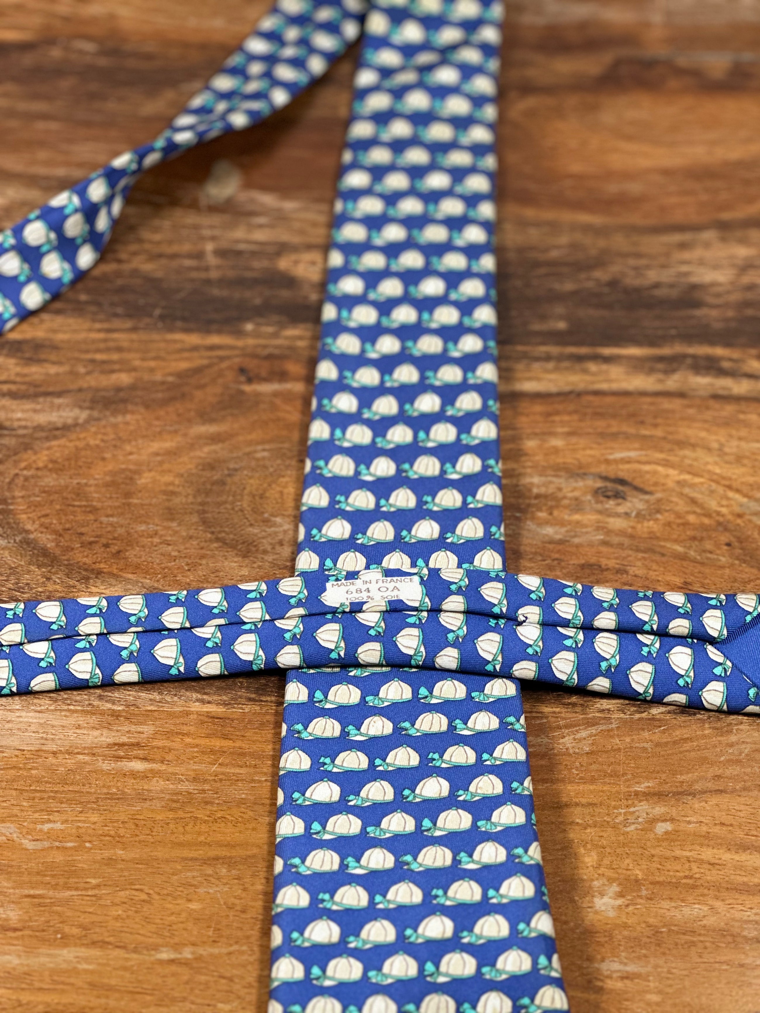 Corbata Hermés azul