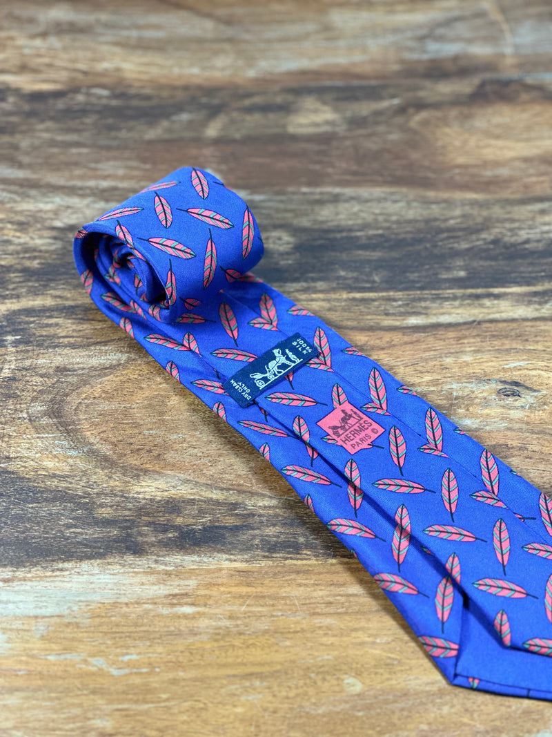 Corbata Hermés azul