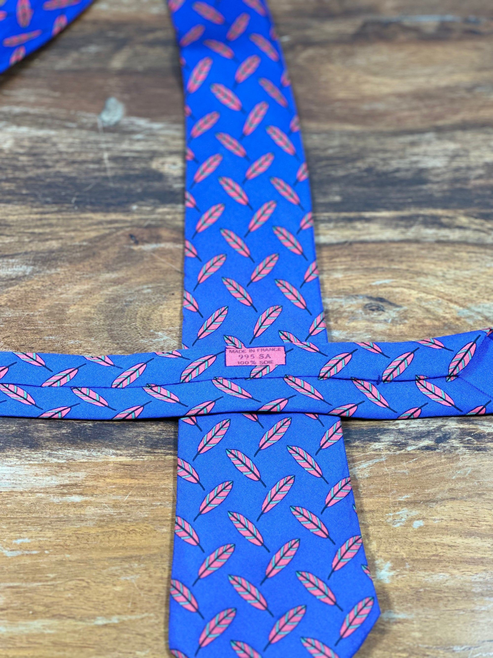 Corbata Hermés azul