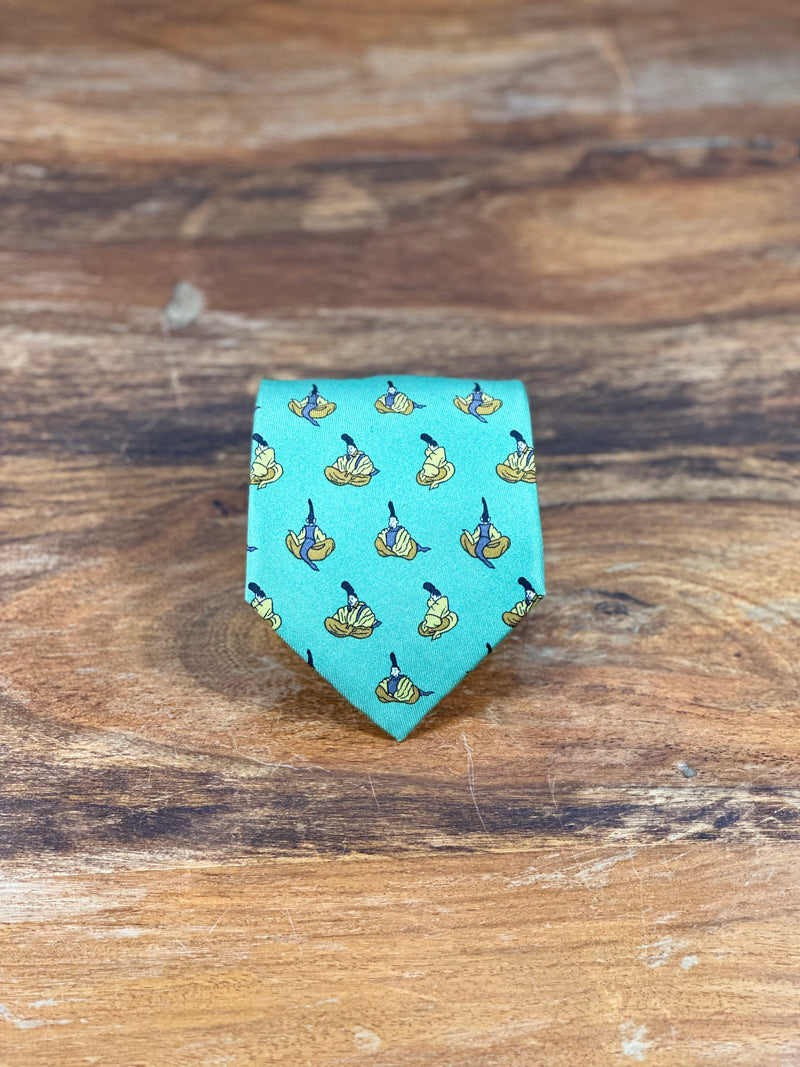 Corbata Hermés verde