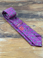 Corbata Hermés burdeos