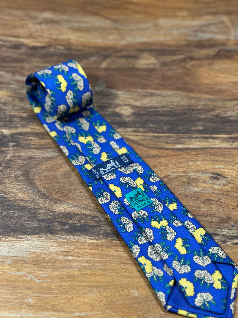 Corbata Hermés azul