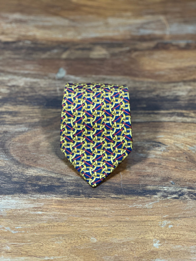 Corbata Hermés azul