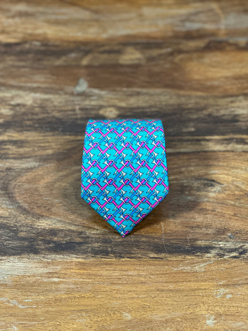 Corbata Hermés verde
