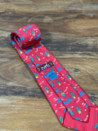 Corbata Hermés roja