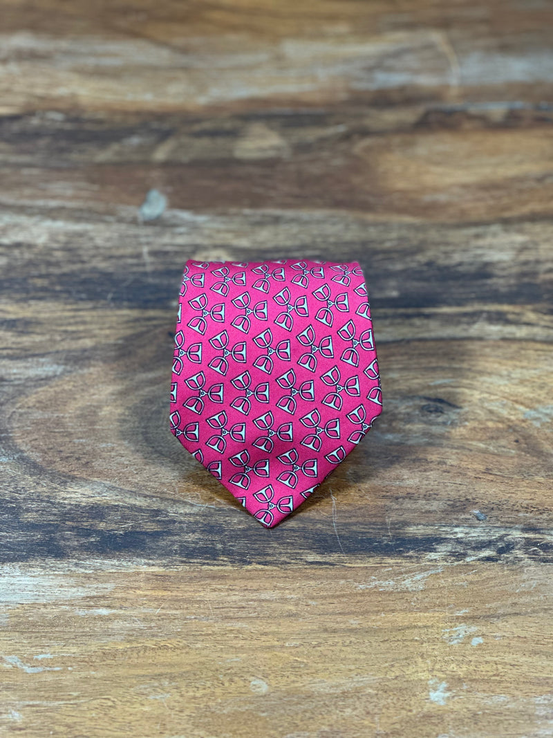 Corbata Hermés roja