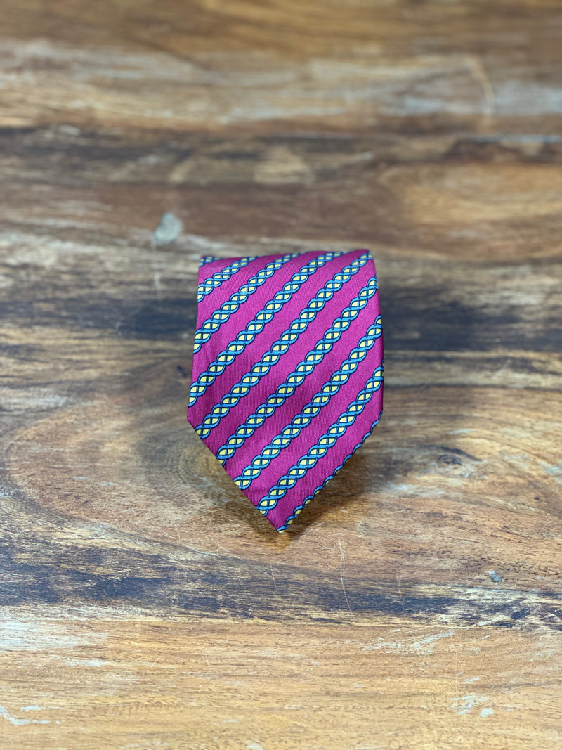 Corbata Hermés burdeos