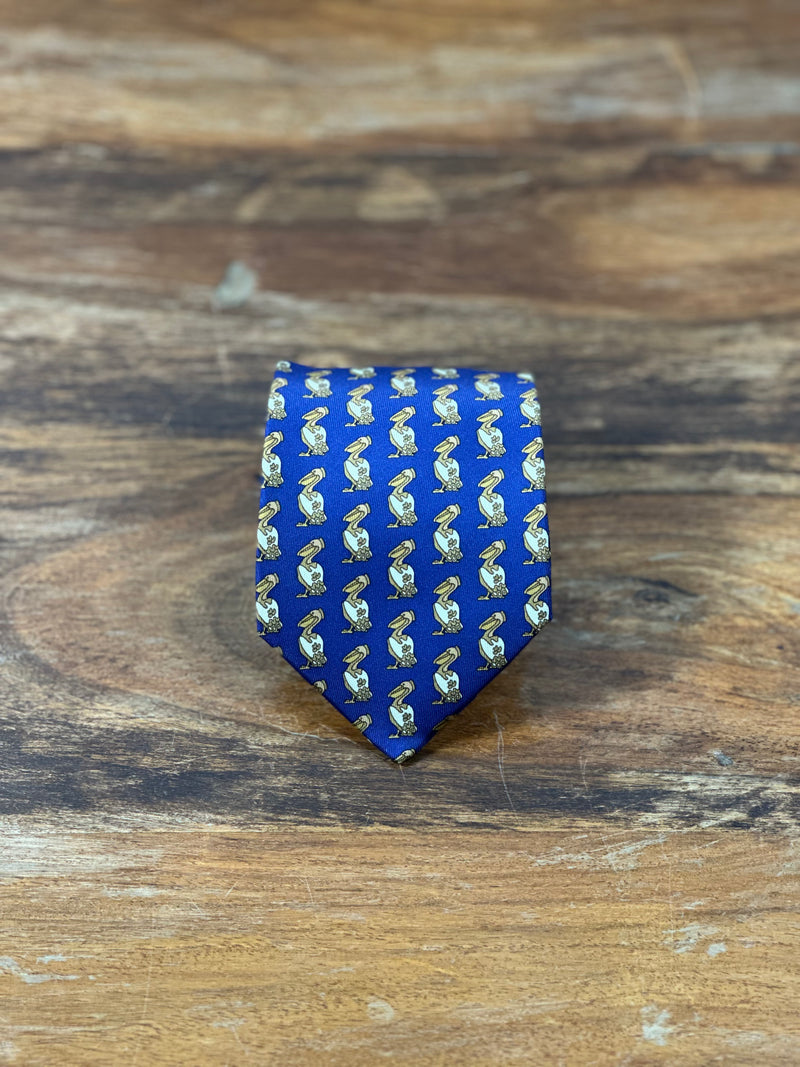 Corbata Hermés azul