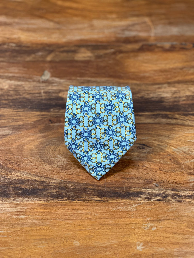 Corbata Hermés azul