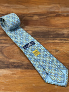 Corbata Hermés azul