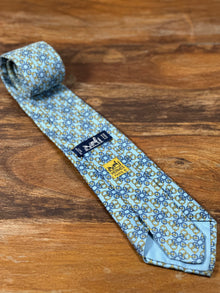 Corbata Hermés azul