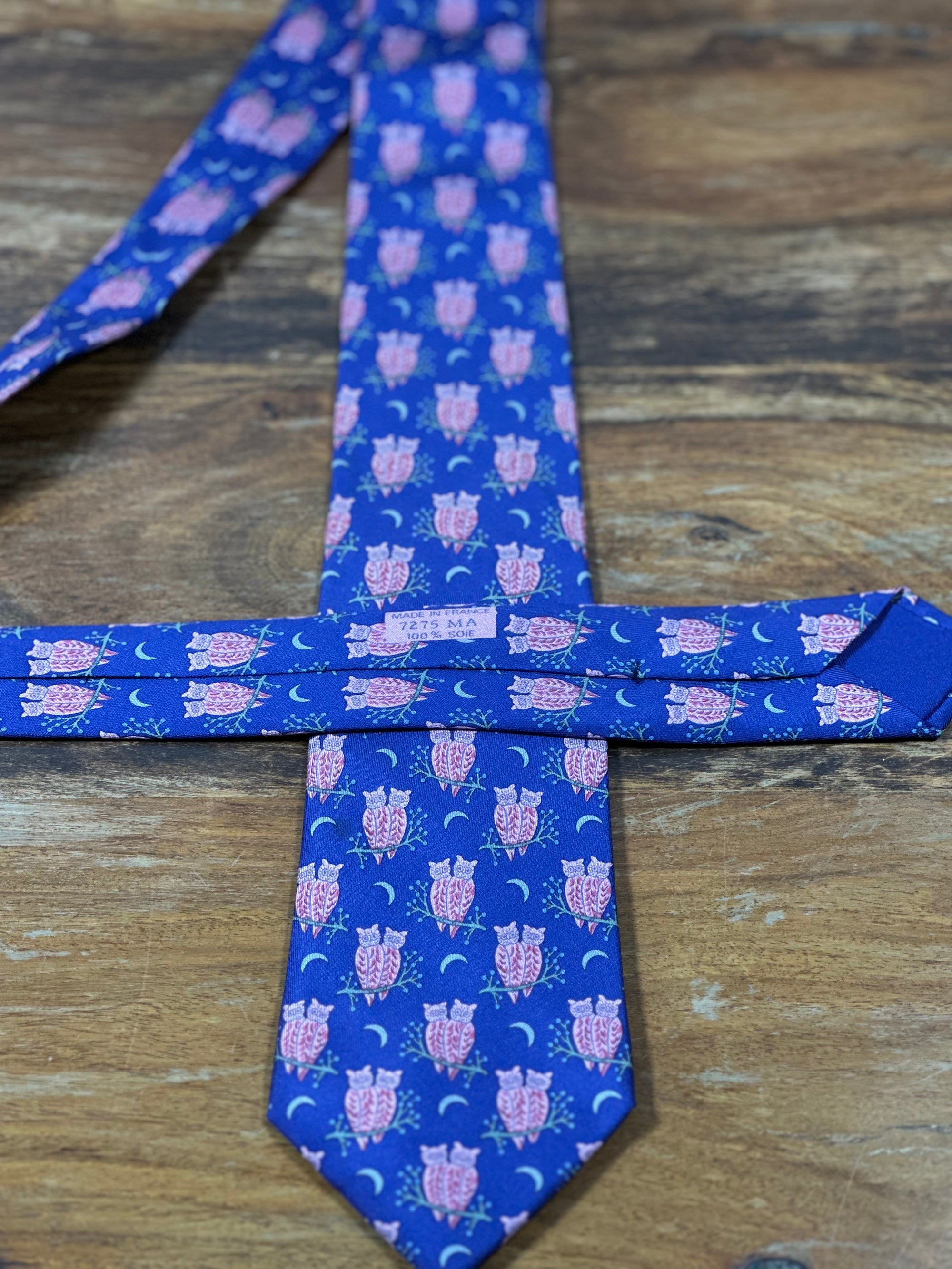 Corbata Hermés azul