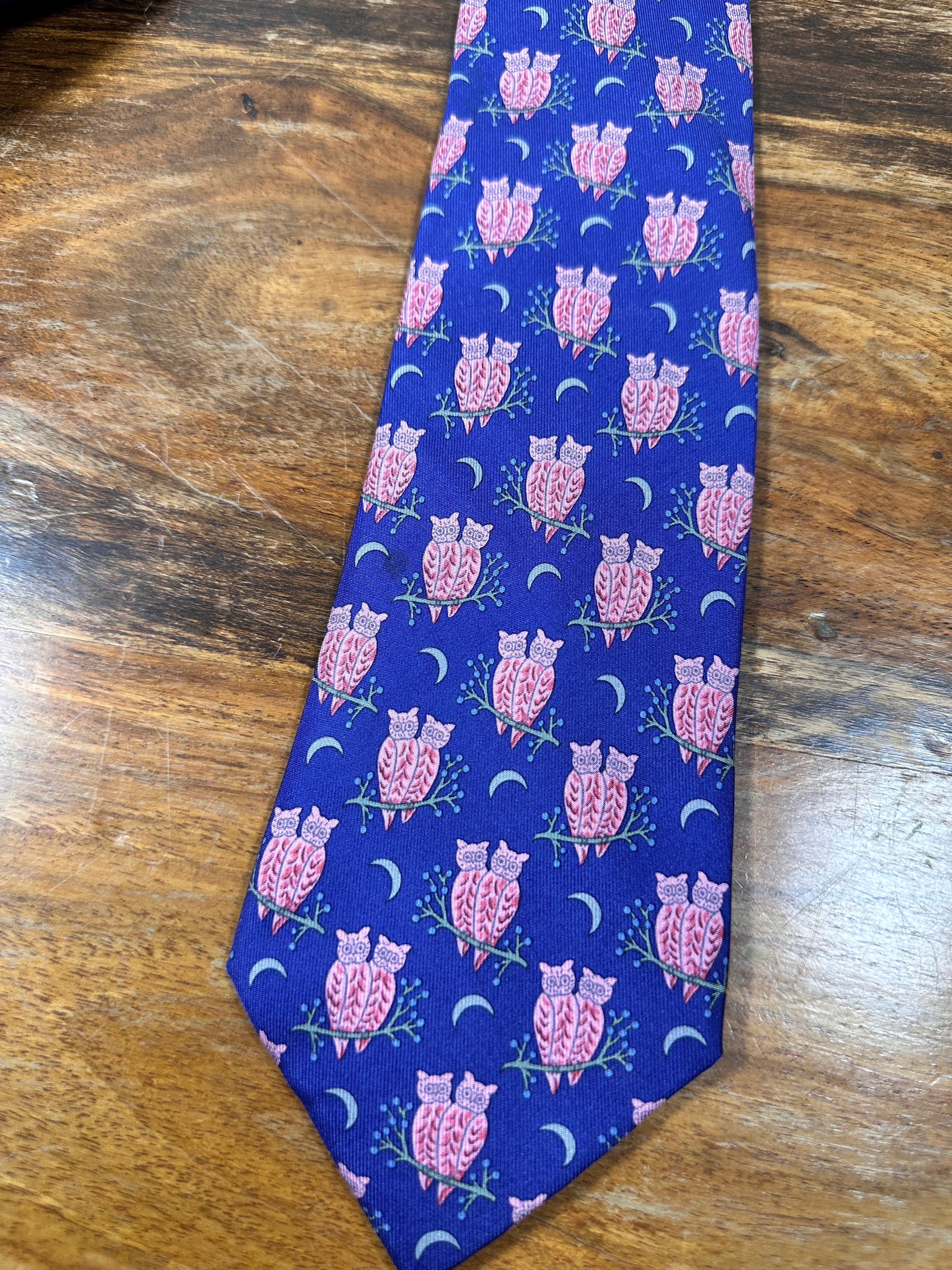 Corbata Hermés azul