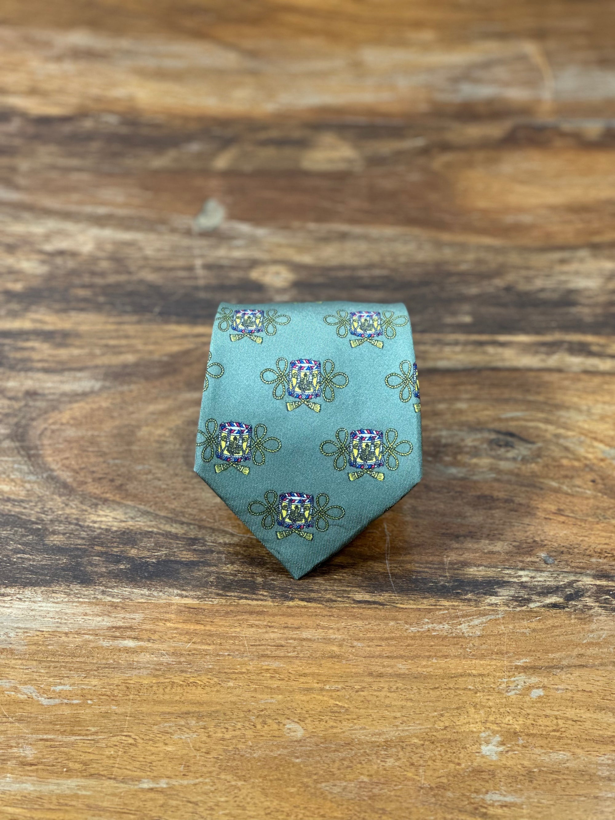 Corbata Hermés verde