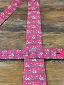 Corbata Hermés roja