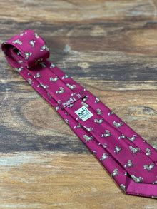 Corbata Hermés burdeos