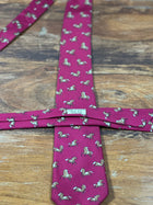 Corbata Hermés burdeos