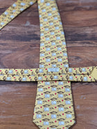 Corbata Hermés amarilla