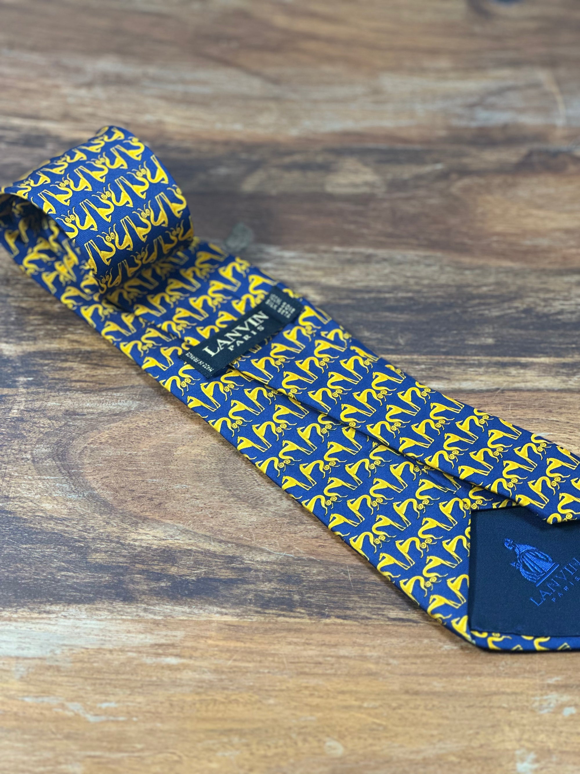 Corbata Lanvin azul
