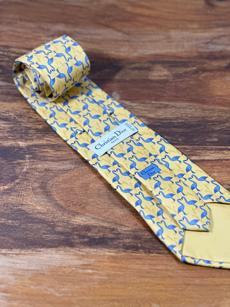 Corbata Dior amarilla