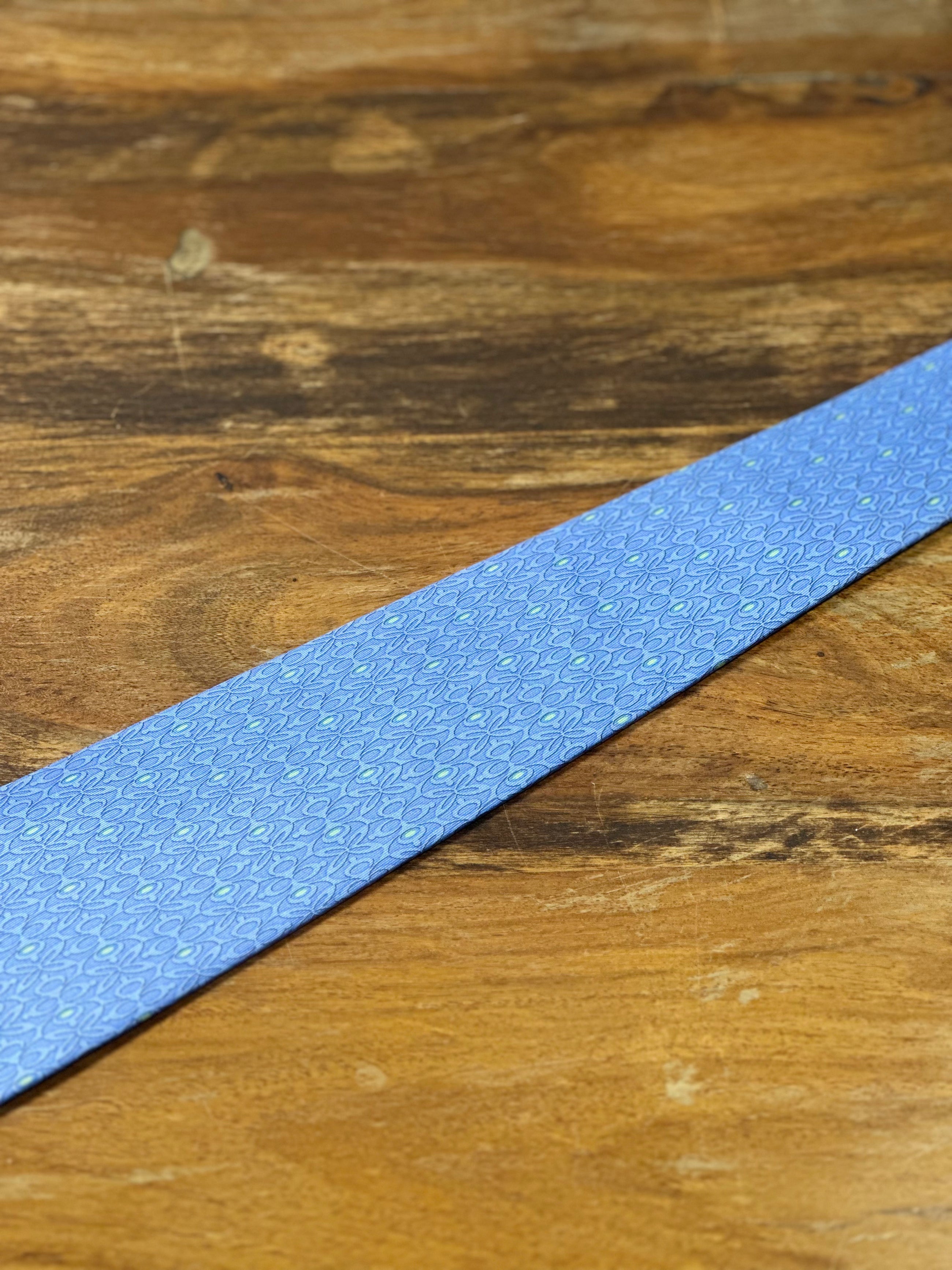 Corbata Salvatore ferragamo azul