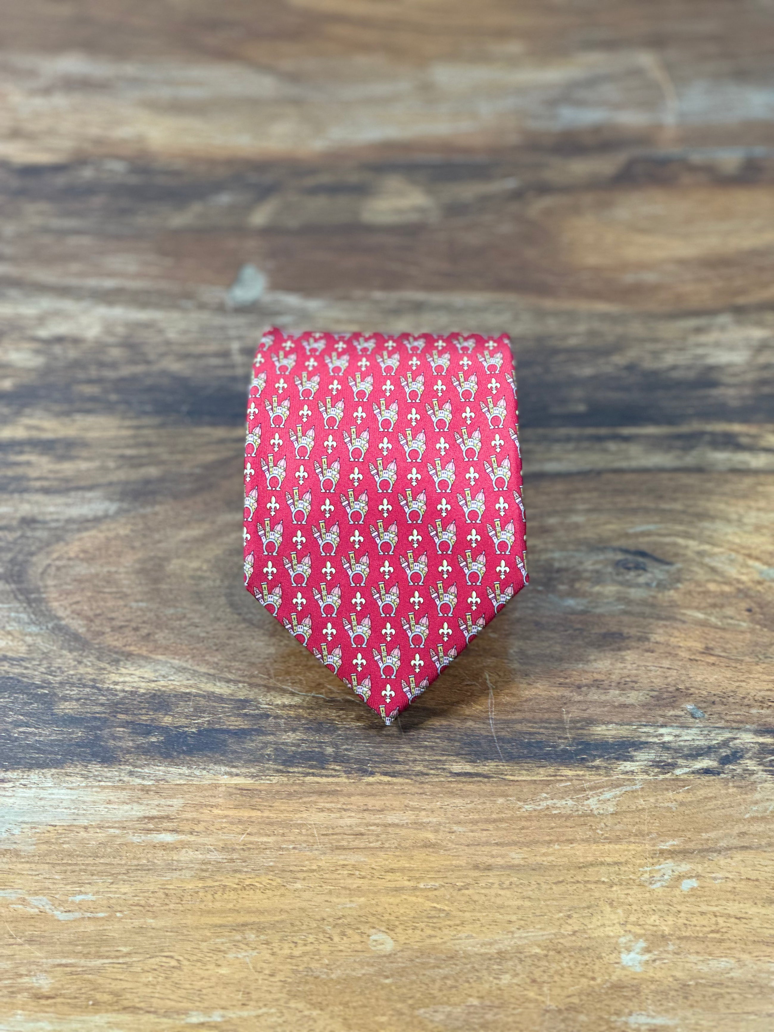 Corbata Salvatore ferragamo roja