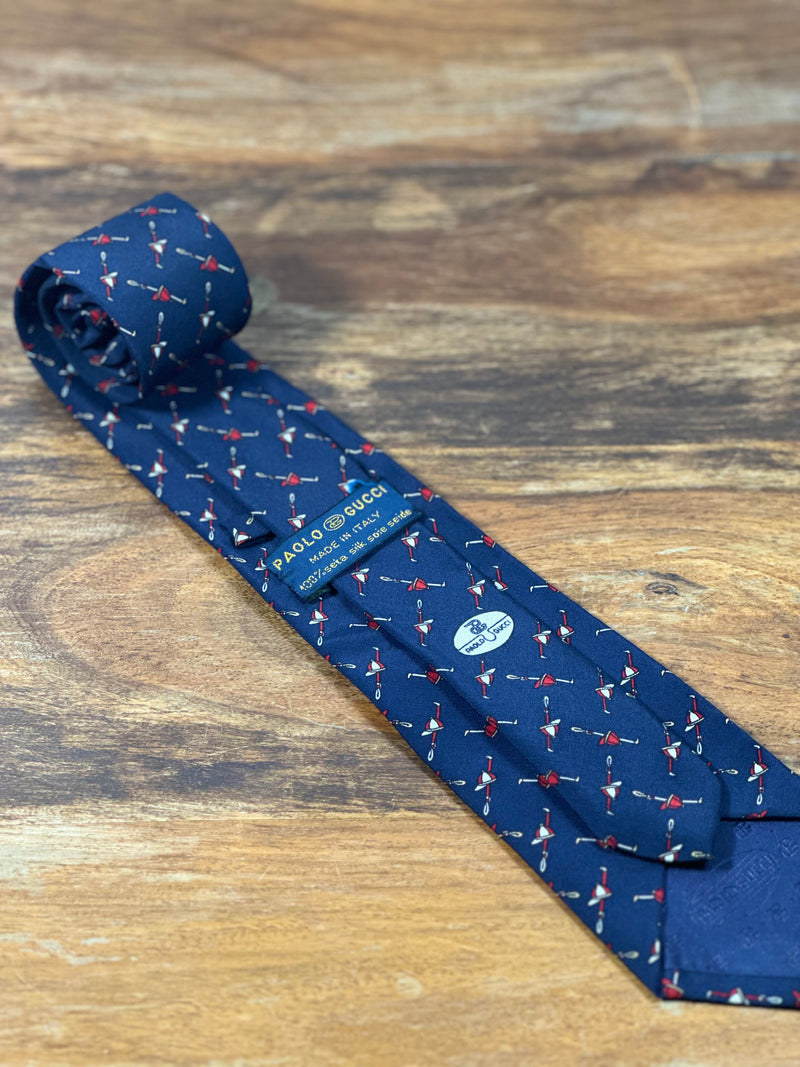 Corbata Paolo Gucci azul
